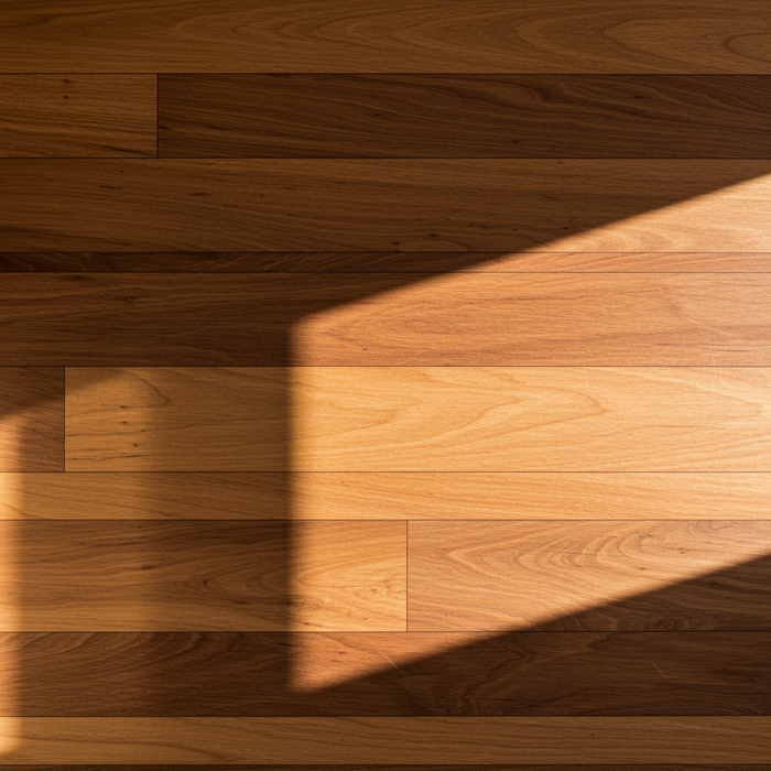 Close-up of solid wood wall panels with visible grain texture.