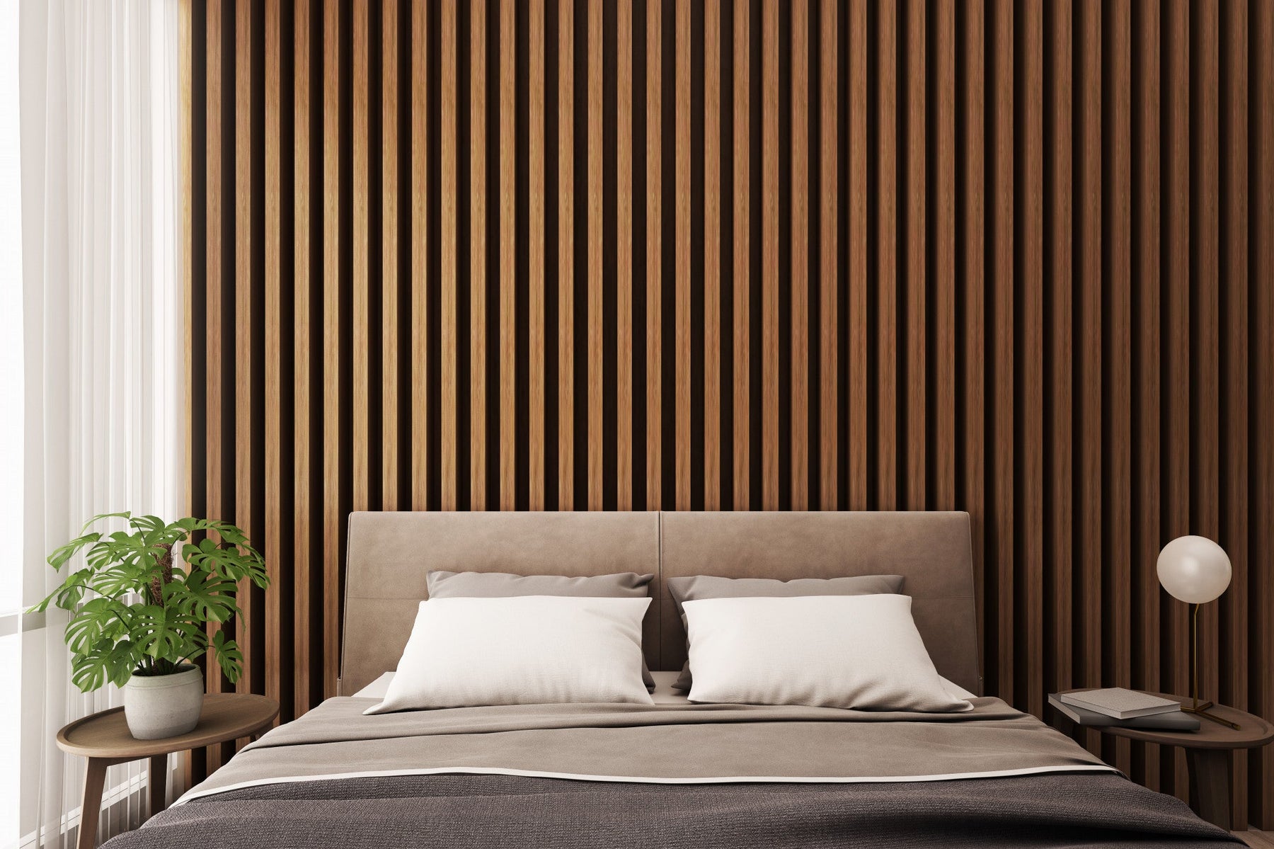 Wood Panel Accent Wall Bedroom Ideas in 2024 - The Panel Hub