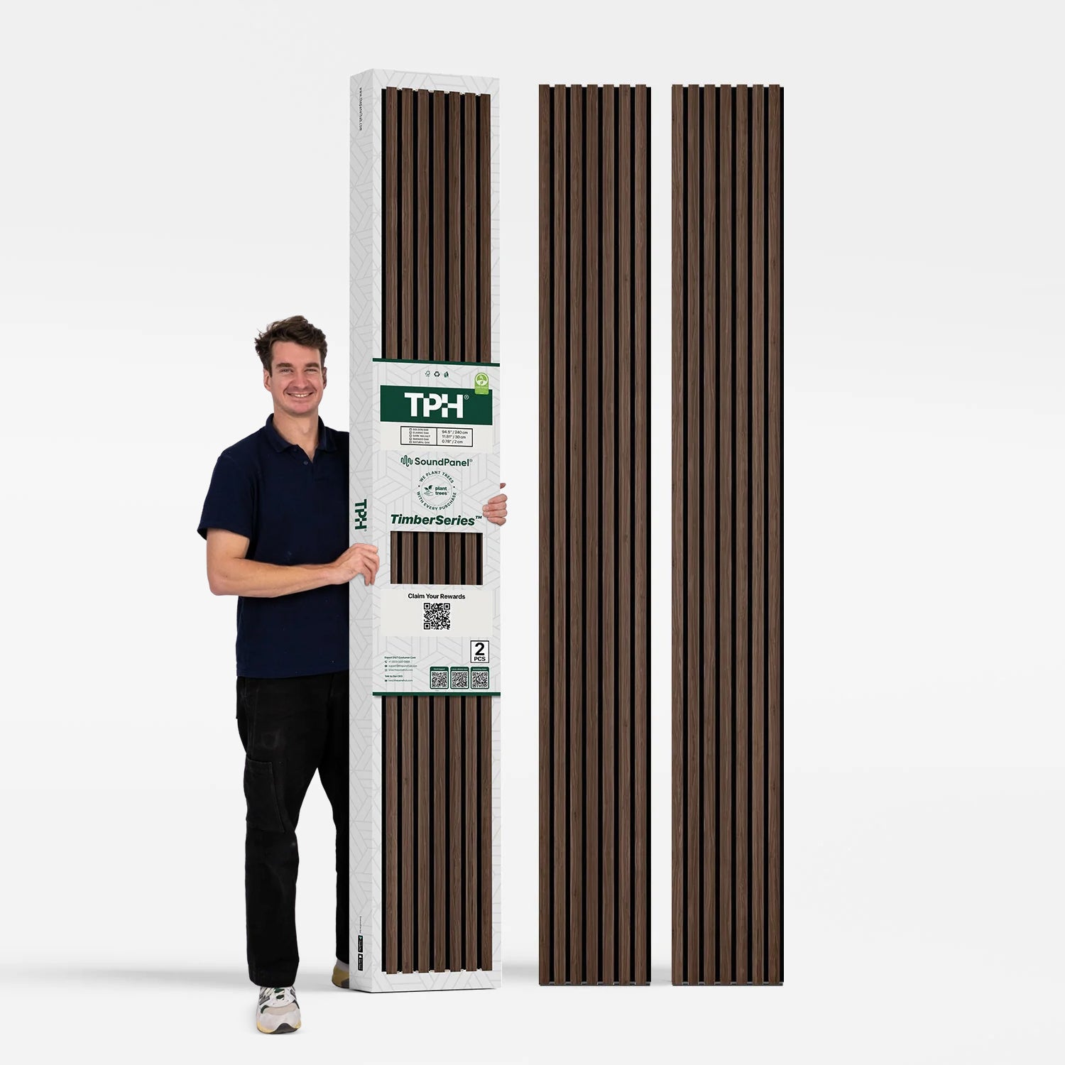 American Classic Acoustic Slat Wood Wall Panels | 3-Sided Veneer | SoundPanel®-Indoor-The Panel Hub