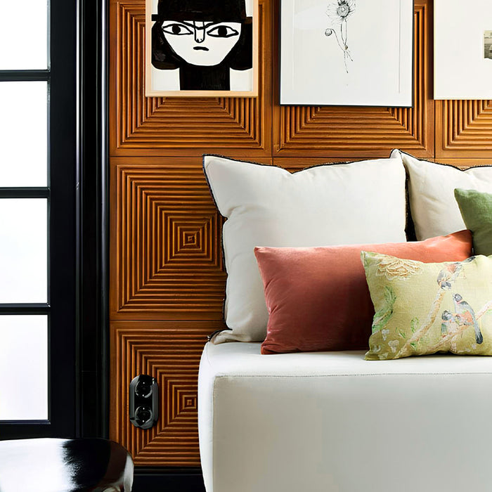 Brown Parallel Solid Wood Wall Panel | GroovePanel®