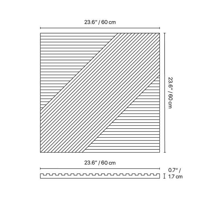 Crossing Lines Solid Wood Wall Panels | GroovePanel®