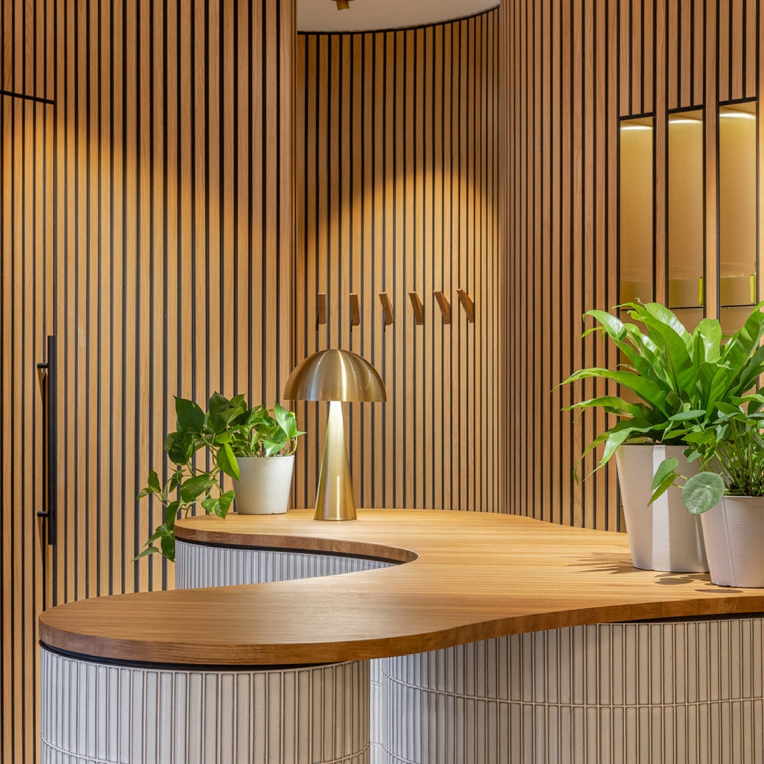 (Testing) America Walnut Acoustic Wall Panels | 3-Sided Wood Veneer & Rounded Edges | SoundPanel®.