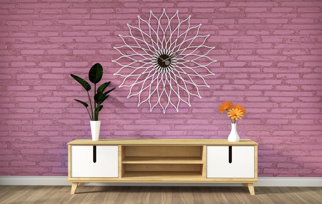 how to decorate wall behind tv stand