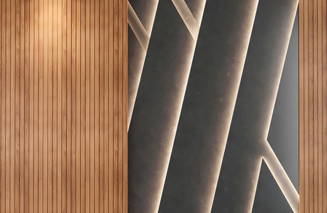 wood trim accent walls