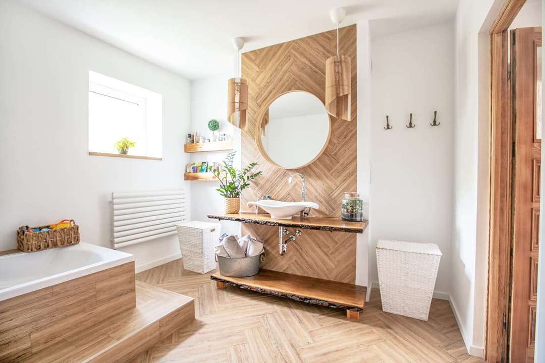 small bathroom wall paneling ideas