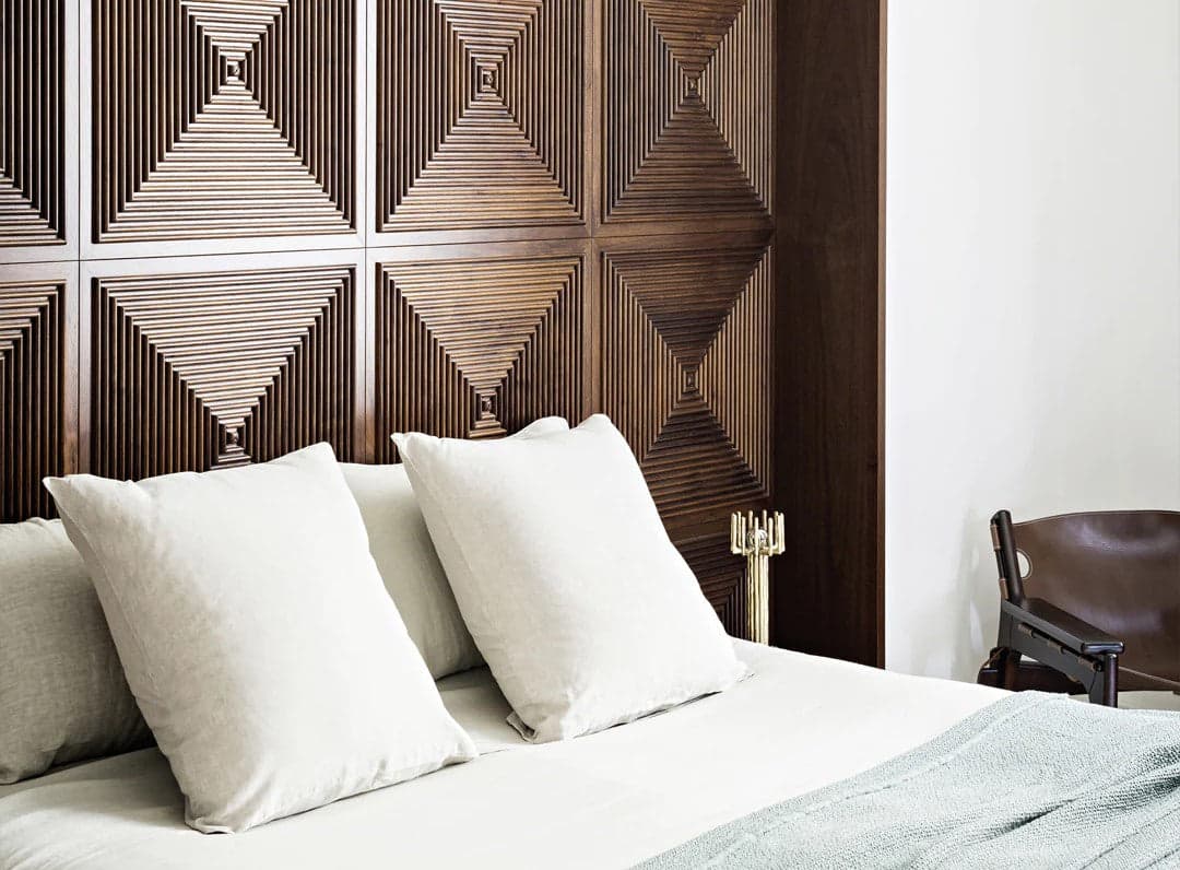 Parallel Mosaic Wood Wall Panel