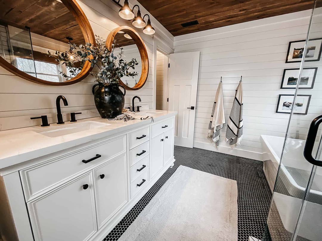small bathroom wall paneling ideas