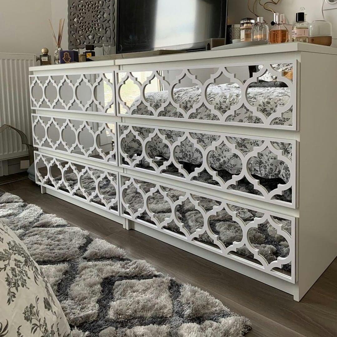 Fretwork, Trellis, Overlays, Furniture Appliques, Malm Kits, Mirror,  Lattice, Refurbish, Sku:trellismi - Etsy