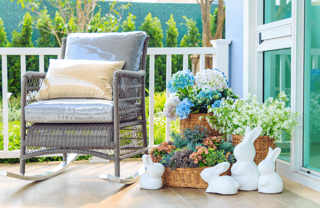 sofa in spring