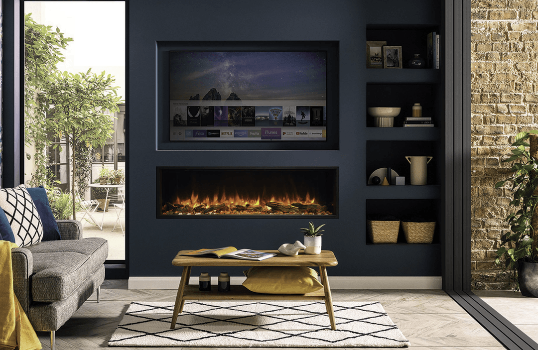 Media Walls With Fireplace