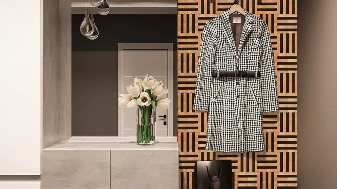 Braid Mosaic Wood Wall Panel