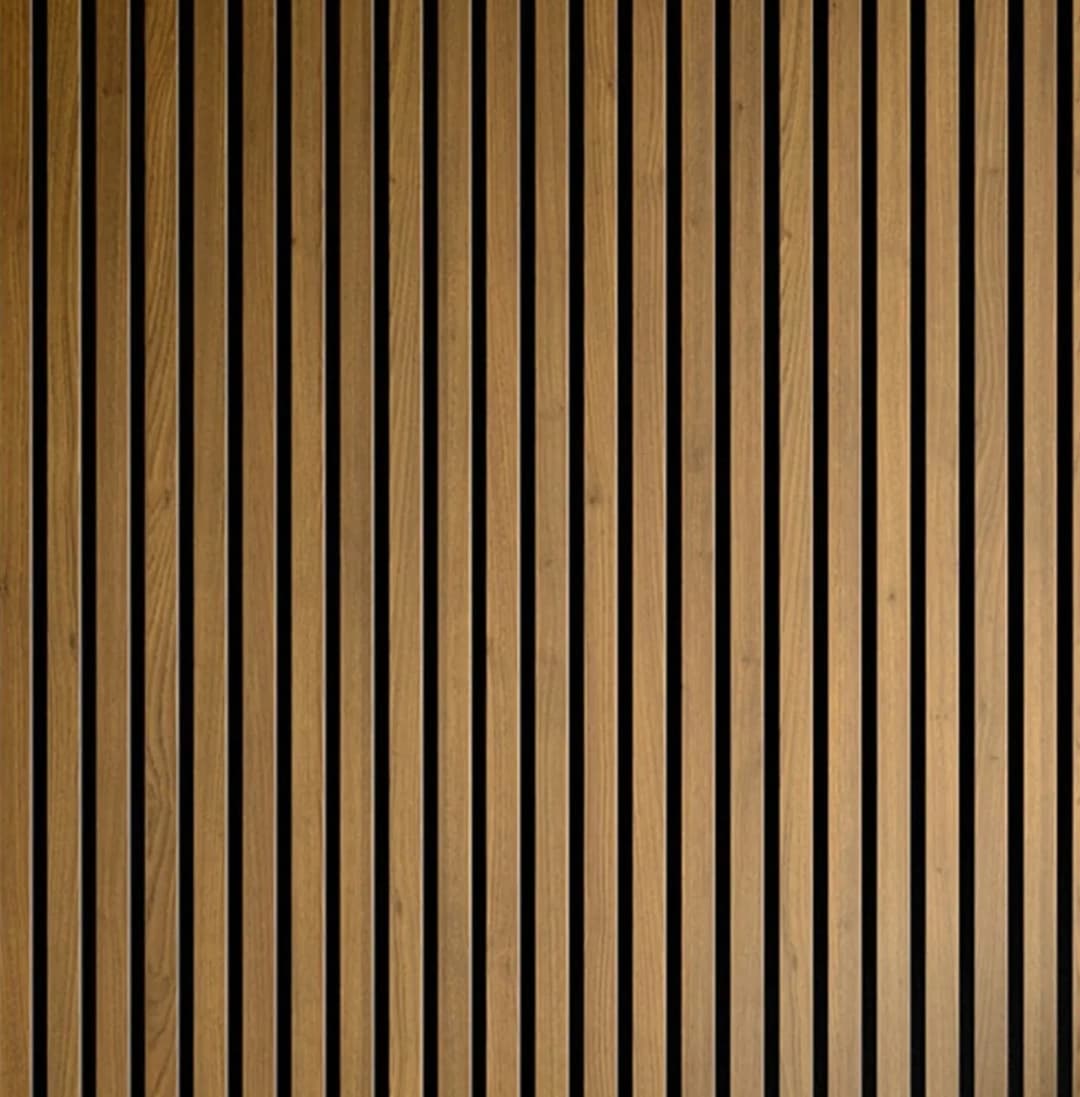 horizontal wood slat wall
