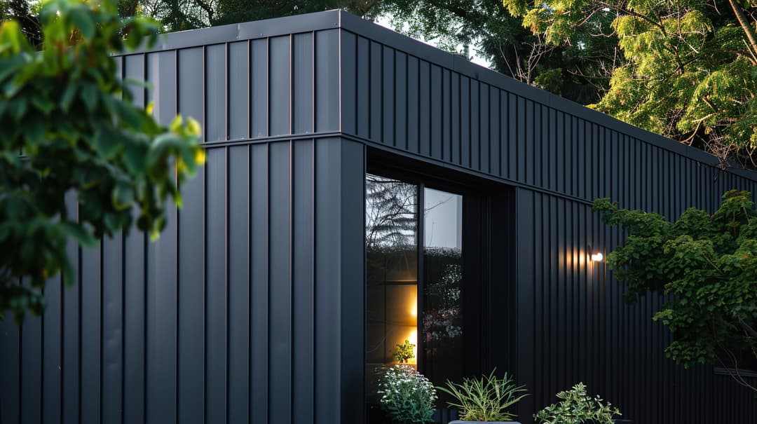 classy outdoor metalic wall cladding