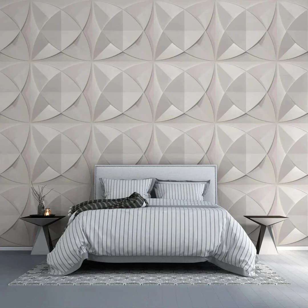 Flower Circle 3D PVC Wall Panel