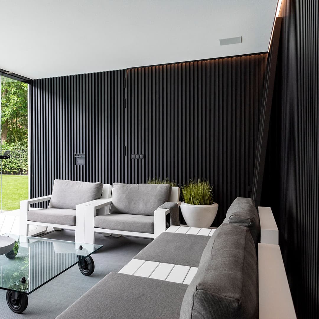 Charcoal Outdoor Wall Panel | LineaPanel®.