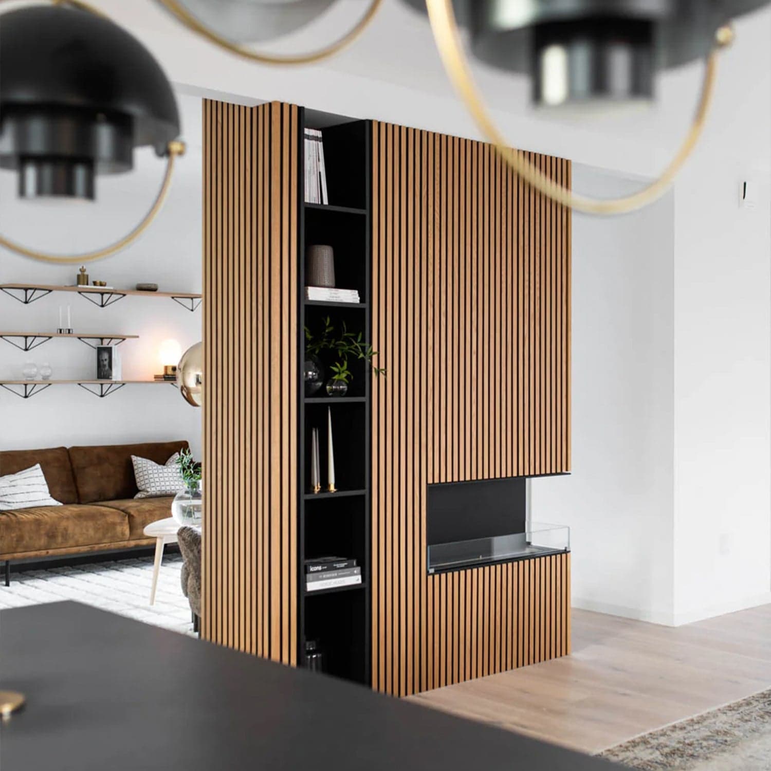America Golden Acoustic Wall Panels | 3 - Sided Wood Veneer | SoundPanel® - The Panel Hub