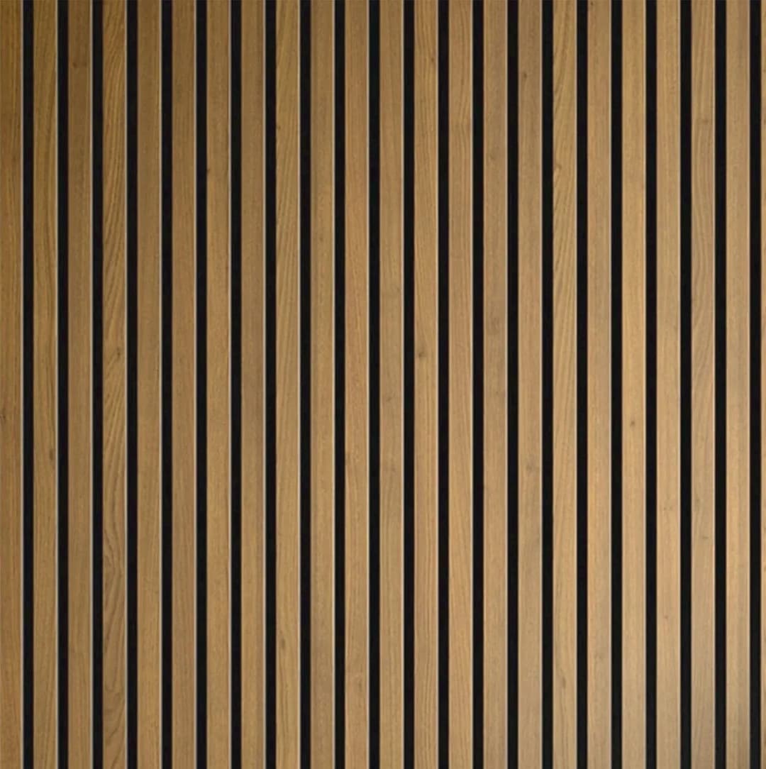 horizontal wood slat wall