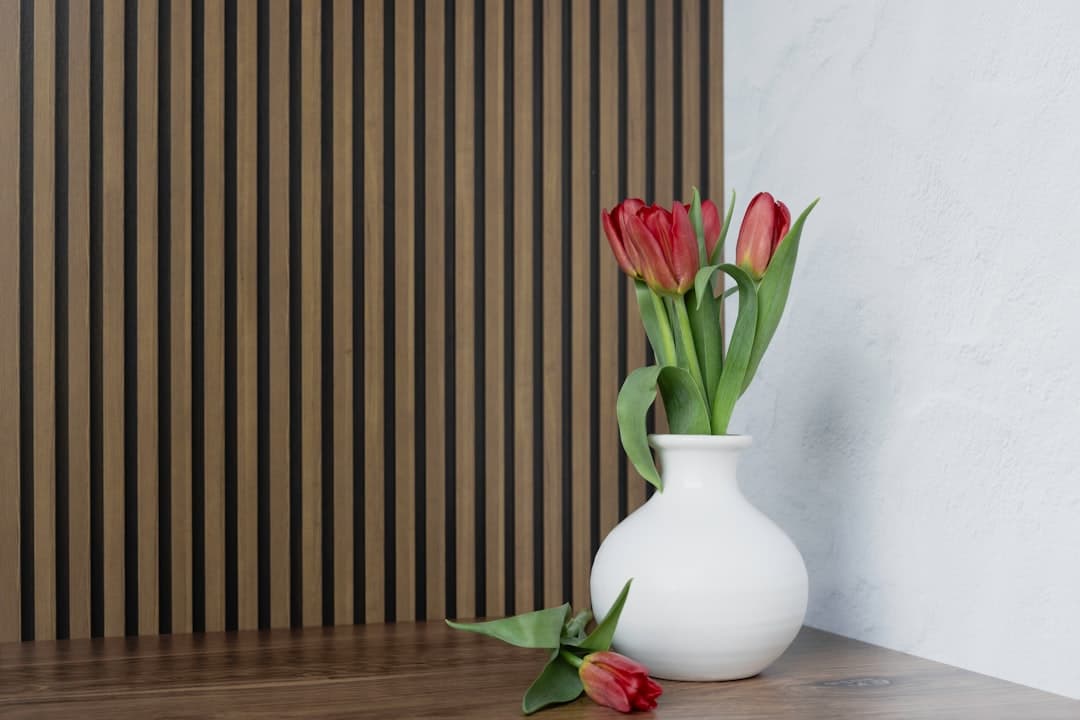Panel Hub wood slat wall panels showing different types in a modern living room