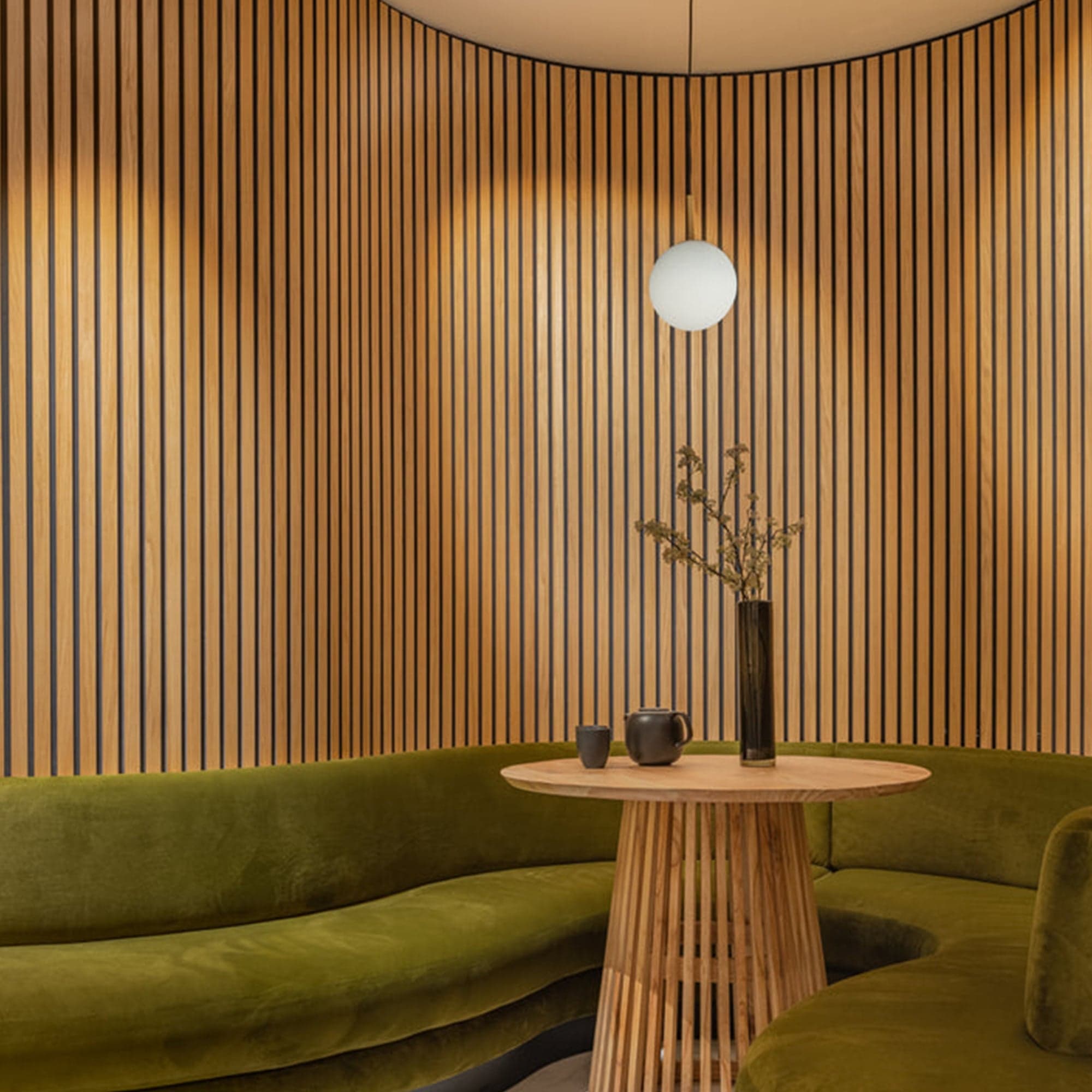 (Testing) America Walnut Acoustic Wall Panels | 3-Sided Wood Veneer & Rounded Edges | SoundPanel®.