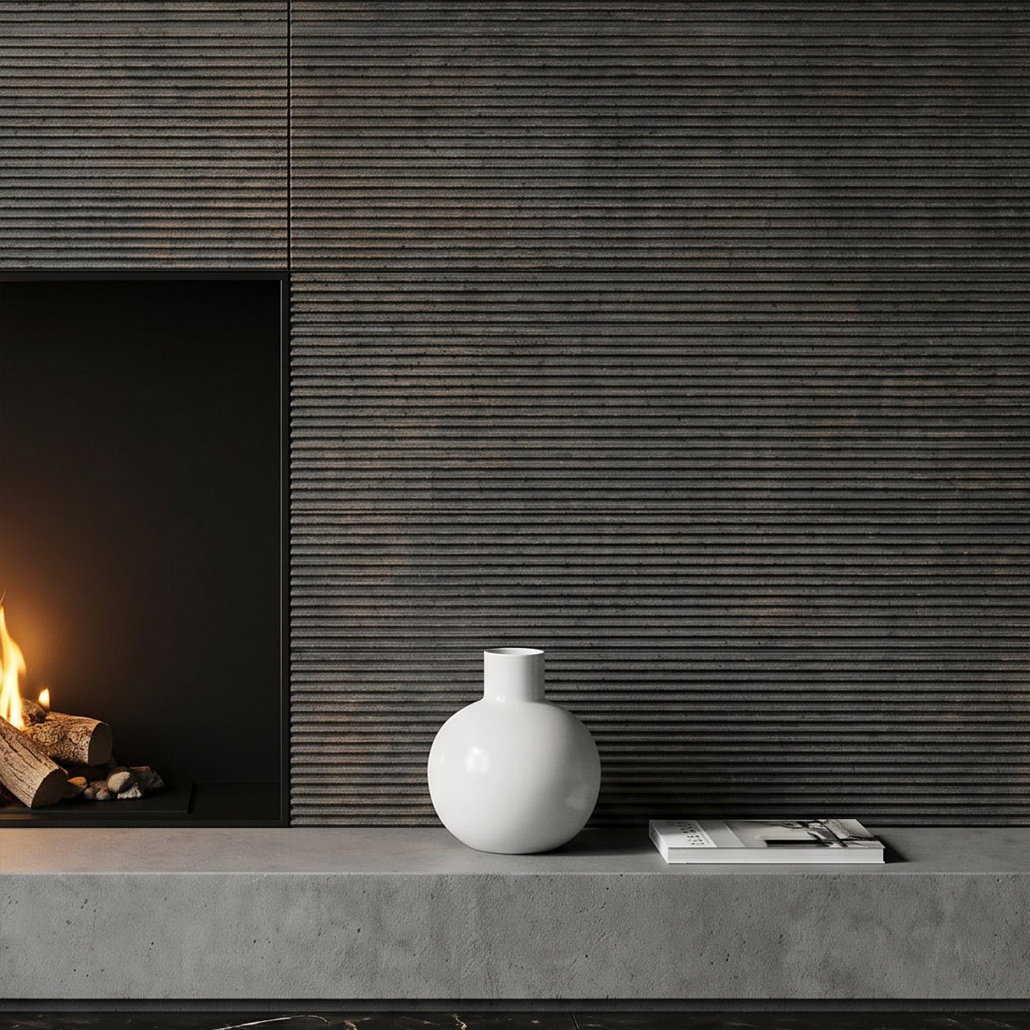 Textured Solid Wood Wall Panel Saw Marks | GroovePanel®