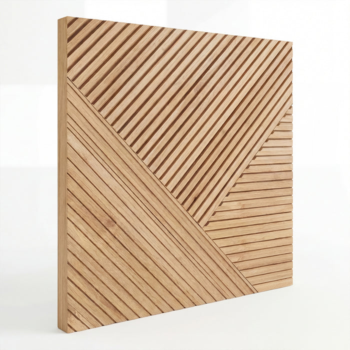 3D Geometric Pattern Wooden Panels | GroovePanel®