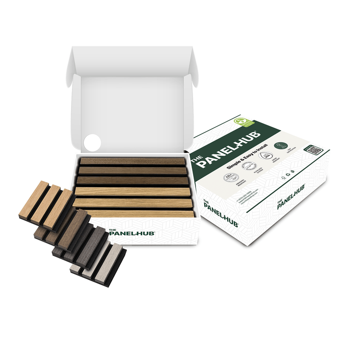 Wood Wall Panel | MDF | American Oak Slat Sample Box (Copy).