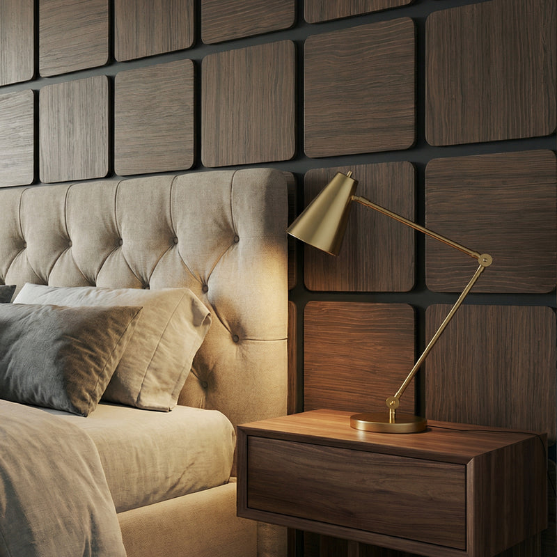 Acoustic Rectangle Wood Wall Panels in Classic Oak — view 2