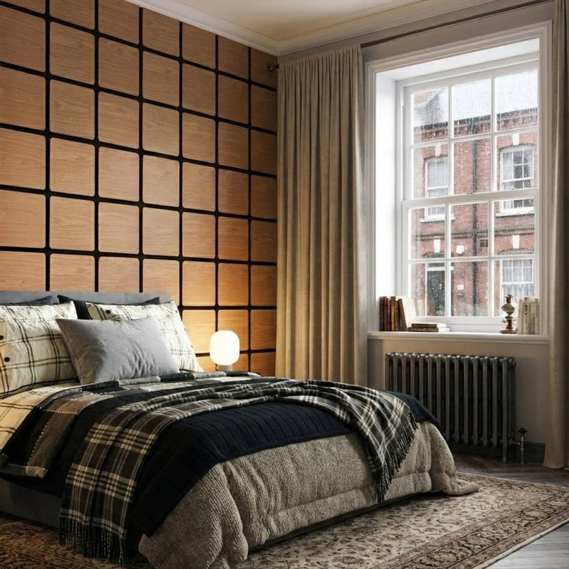 Acoustic Rectangle Wood Wall Panels in Walnut — view 5