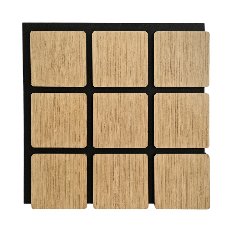 Acoustic Rectangle Wood Wall Panels in Golden Oak — view 3
