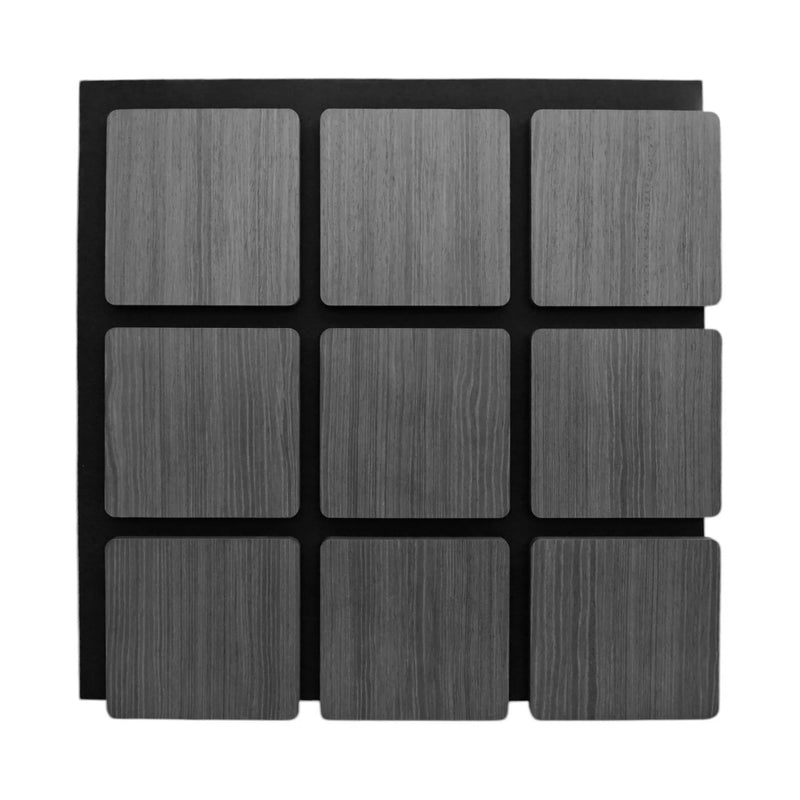 Acoustic Rectangle Wood Wall Panels in Grey Oak — view 1