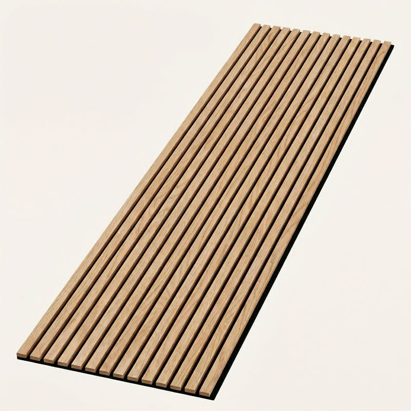 Acoustic Slat Wood Wall Panels in Golden Oak — view 4