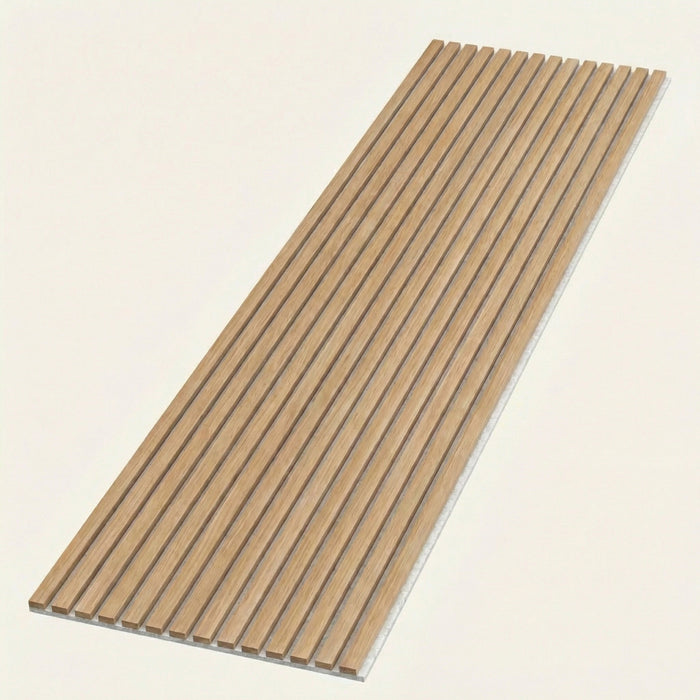 American Acoustic Slat White Felt Wood Wall Panels | SoundPanel™