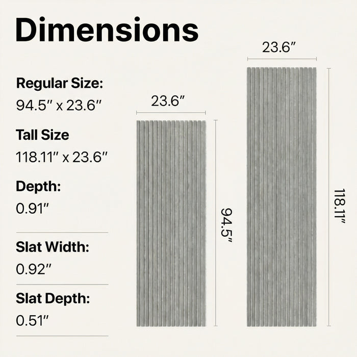 American Acoustic Slat White Felt Wood Wall Panels | SoundPanel™