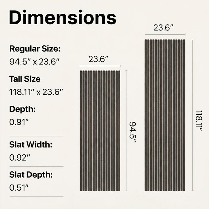 American Acoustic Slat White Felt Wood Wall Panels | SoundPanel™