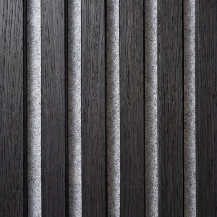 American Acoustic Slat White Felt Wood Wall Panels | SoundPanel™