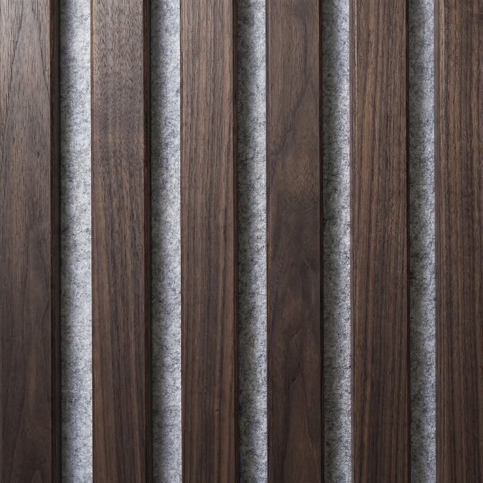 American Acoustic Slat White Felt Wood Wall Panels | SoundPanel™