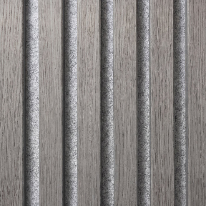 American Acoustic Slat White Felt Wood Wall Panels | SoundPanel™