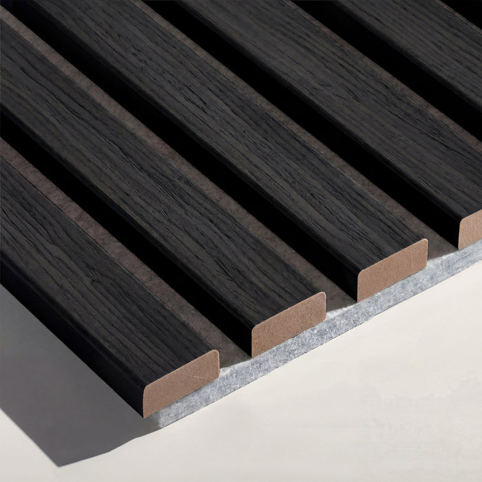 American Acoustic Slat White Felt Wood Wall Panels | SoundPanel™