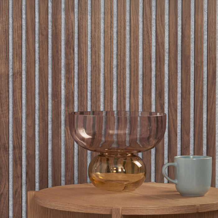 American Acoustic Slat White Felt Wood Wall Panels | SoundPanel™