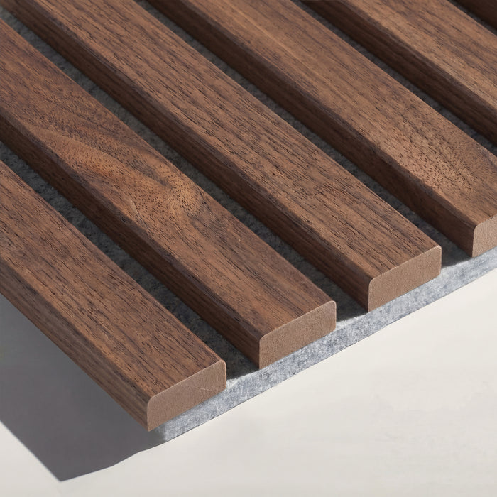 American Acoustic Slat White Felt Wood Wall Panels | SoundPanel™