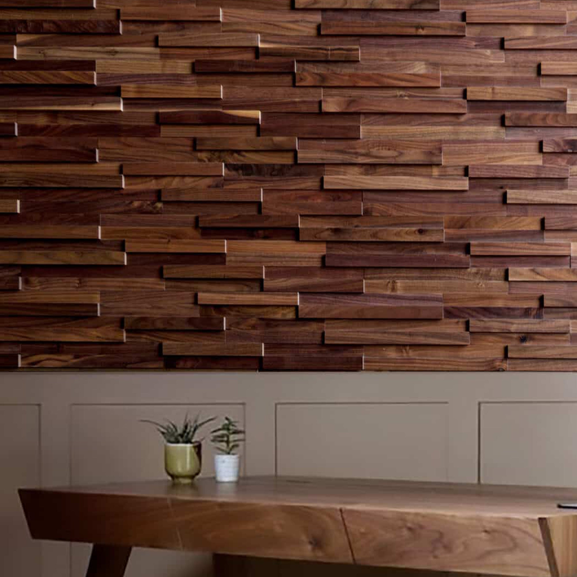 Wood Wall Panel | Solid Wood | Walnut American | The Panel Hub®