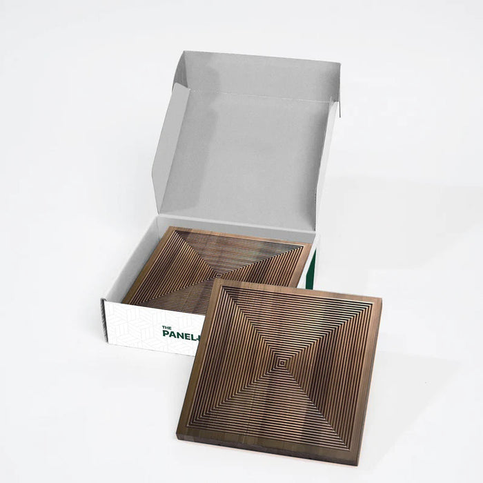 Brown Parallel Solid Wood Wall Panel | GroovePanel®