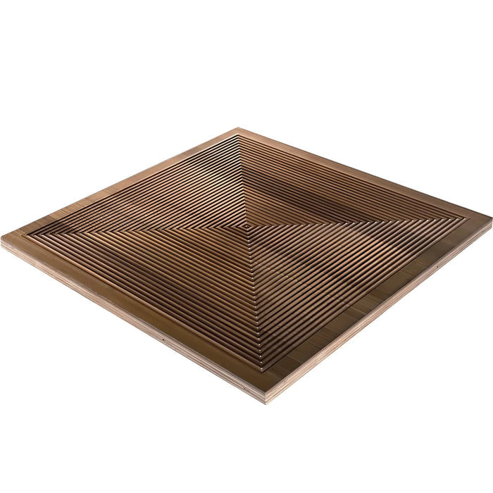 3D Concentric Square Wood Wall Panel | GroovePanel®