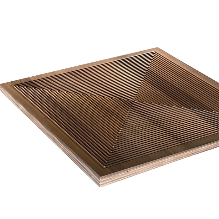 Brown Parallel Solid Wood Wall Panel | GroovePanel®