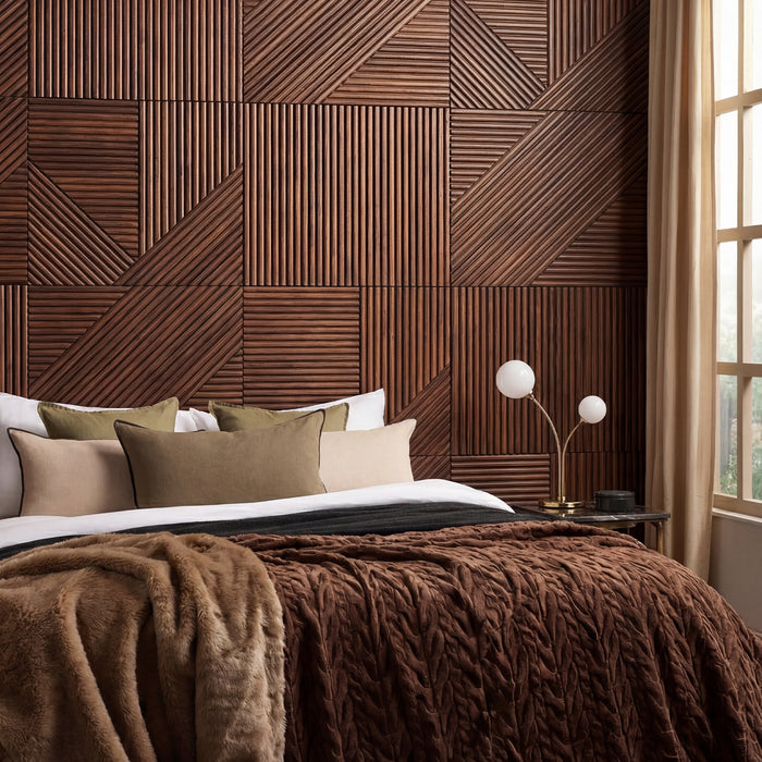 Crossing Lines Solid Wood Wall Panels | GroovePanel®