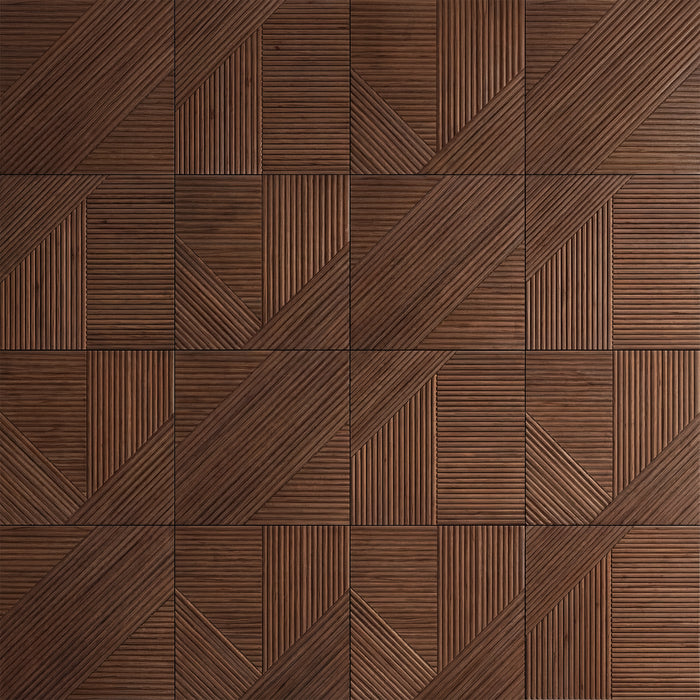 Crossing Lines Solid Wood Wall Panels | GroovePanel®