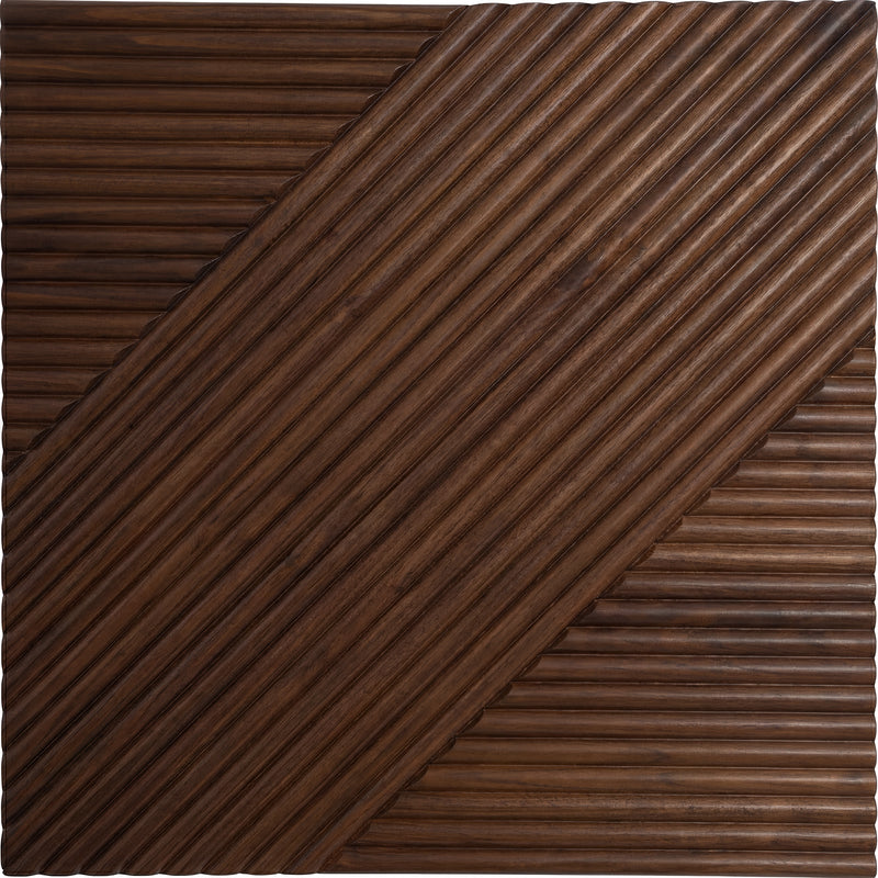 Crossing Lines Solid Wood Wall Panels in Dark Walnut — view 4