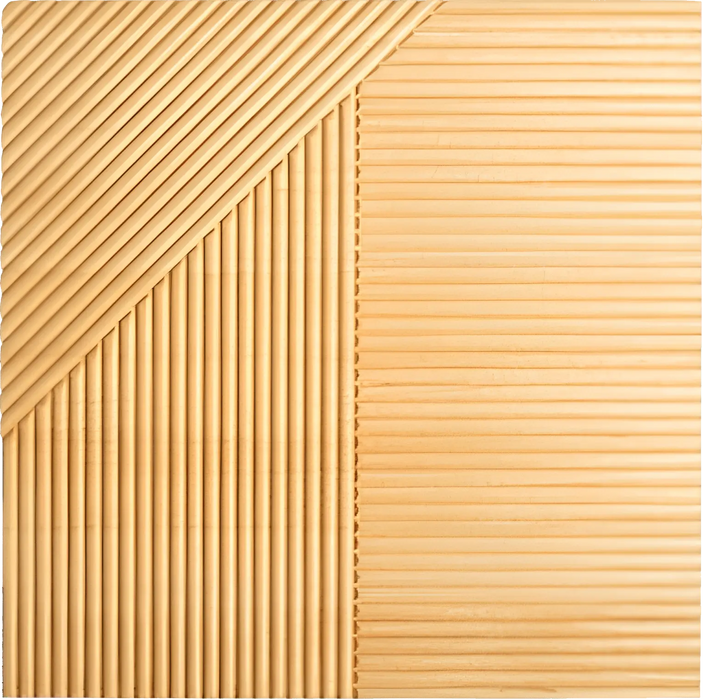 Natural Oak Crossing Lines Solid Wood Wall Panel | GroovePanel®
