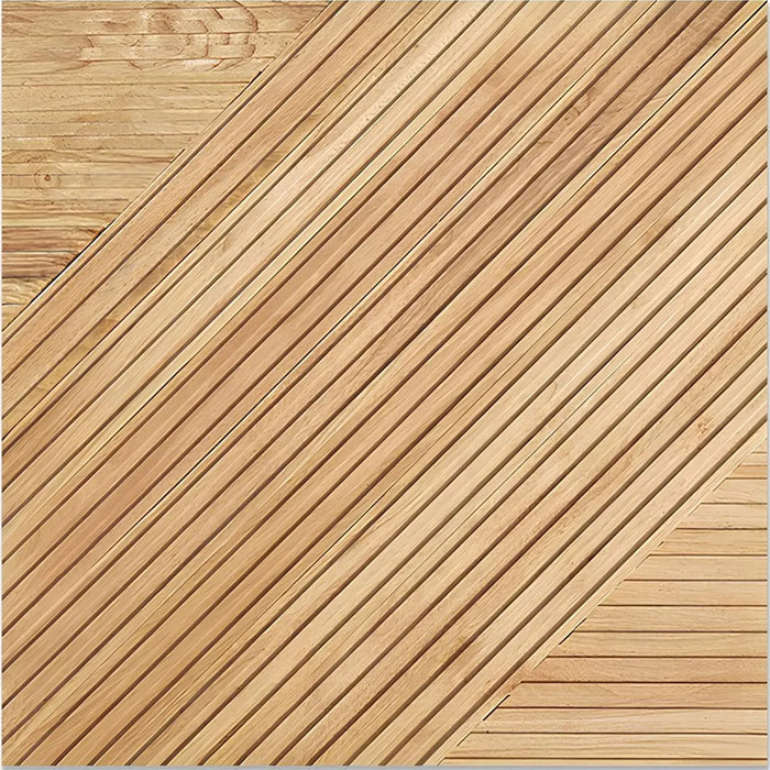 Stripes Mosaic Wood Wall Panel