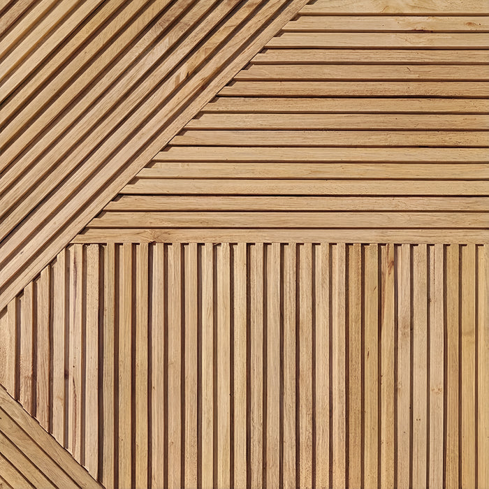 3D Geometric Pattern Wooden Slat Panels | GroovePanel®